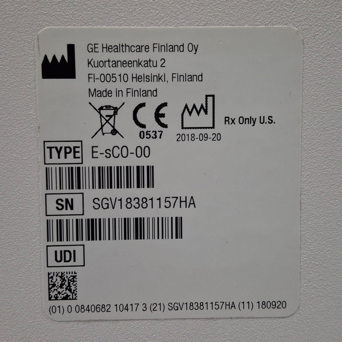 GE Healthcare GE Healthcare E-sCO-00 Respiratory Module Patient Monitors reLink Medical