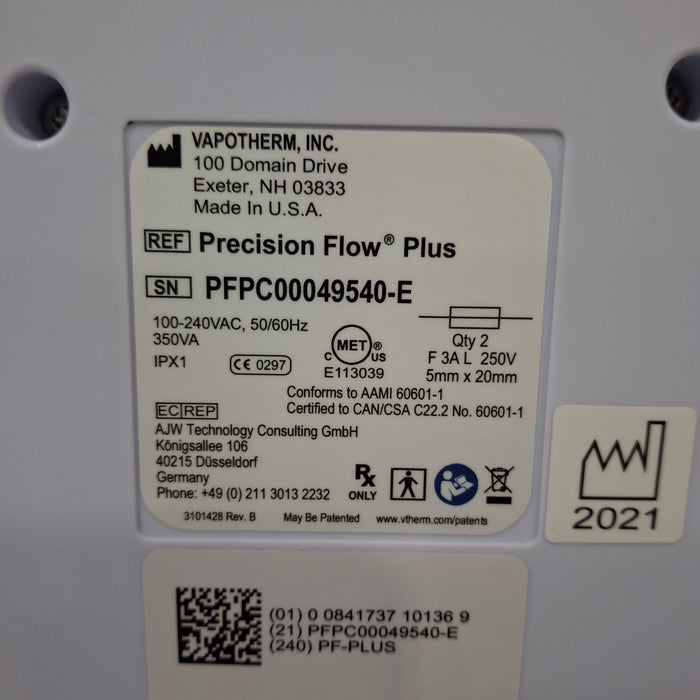 Vapotherm Precision Flow Plus Meter Humidifier