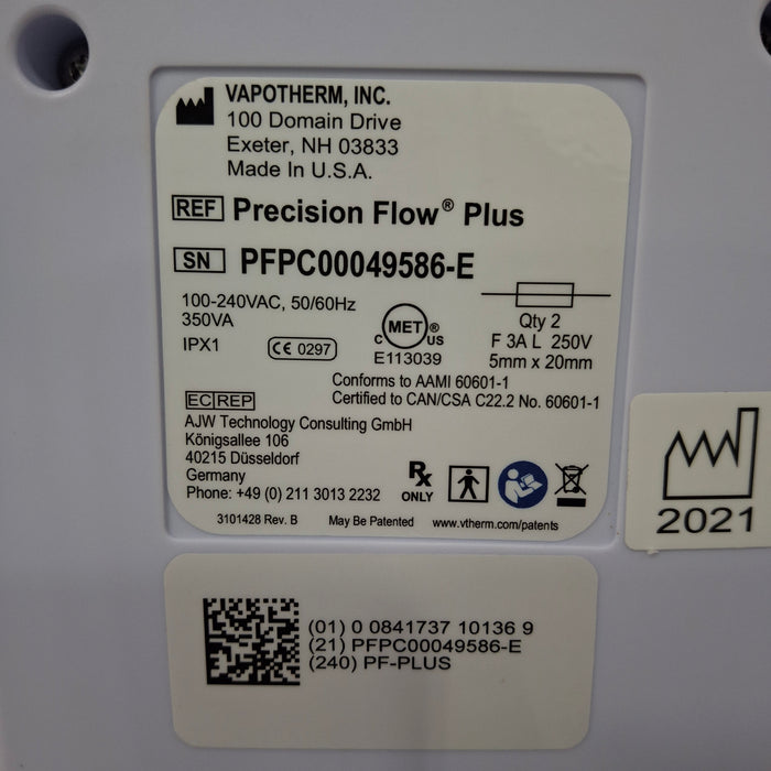 Vapotherm Precision Flow Plus Meter Humidifier