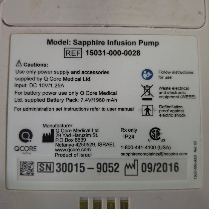 QCore Medical Sapphire Multi-Therapy Infusion Pump