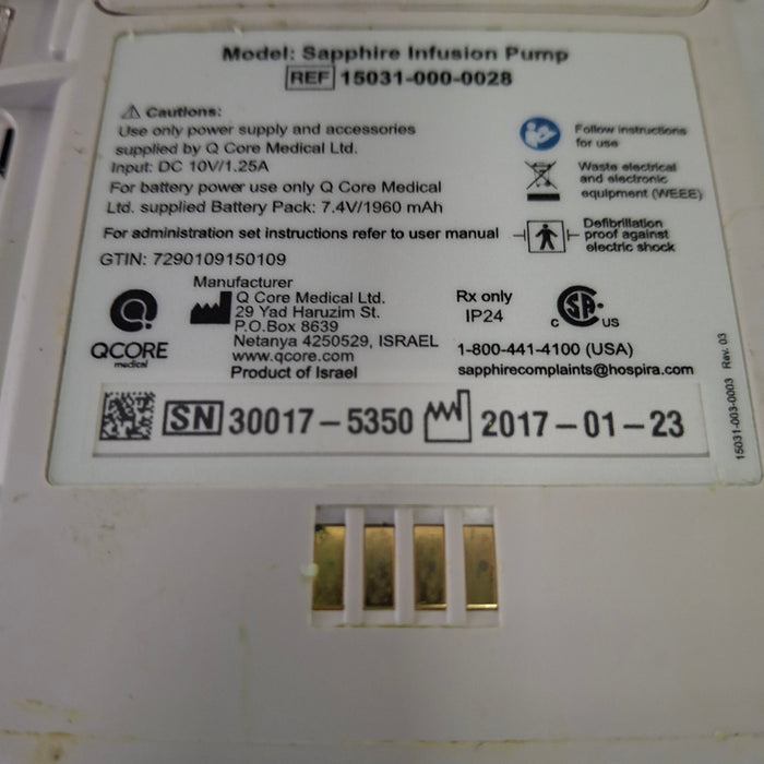 QCore Medical QCore Medical Sapphire Multi-Therapy Infusion Pump Infusion Pump reLink Medical