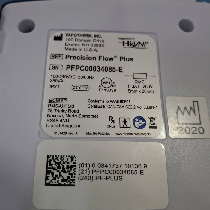 Vapotherm Precision Flow Plus Meter Humidifier
