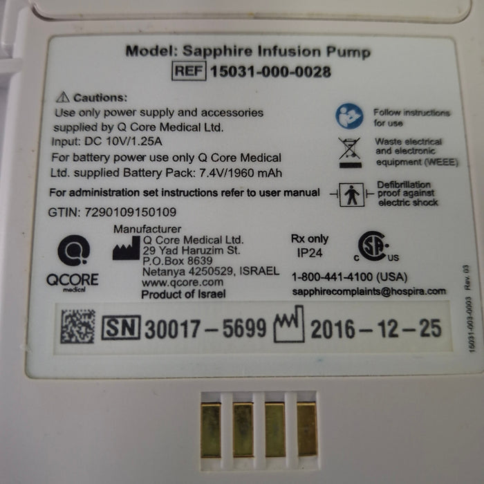 QCore Medical Sapphire Multi-Therapy Infusion Pump