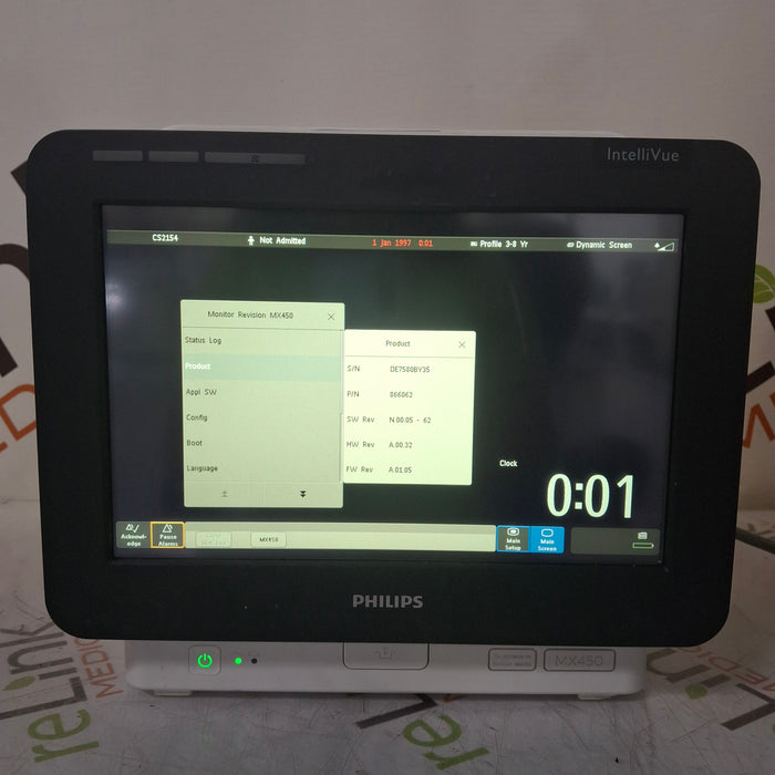 Philips Philips MX450 Portable/Bedside Patient Monitor Patient Monitors reLink Medical