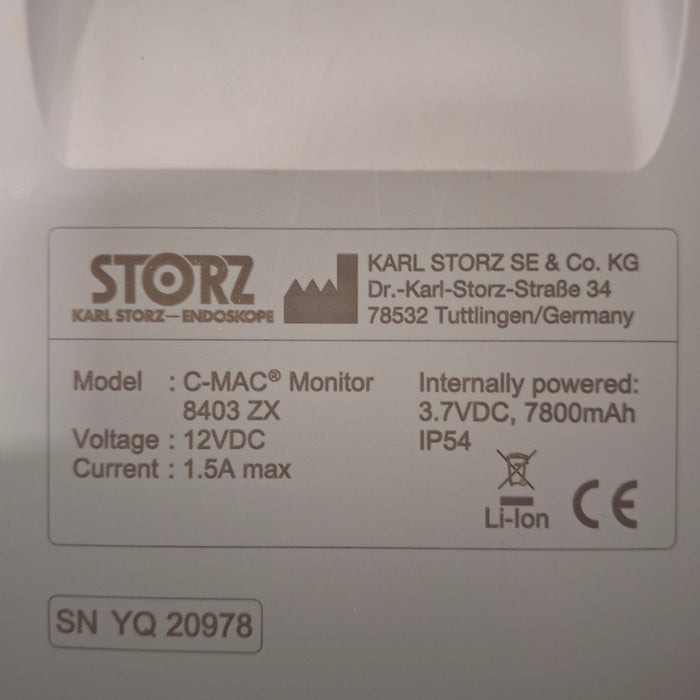 Karl Storz Karl Storz 8403 ZX C-MAC Monitor Rigid Endoscopy reLink Medical