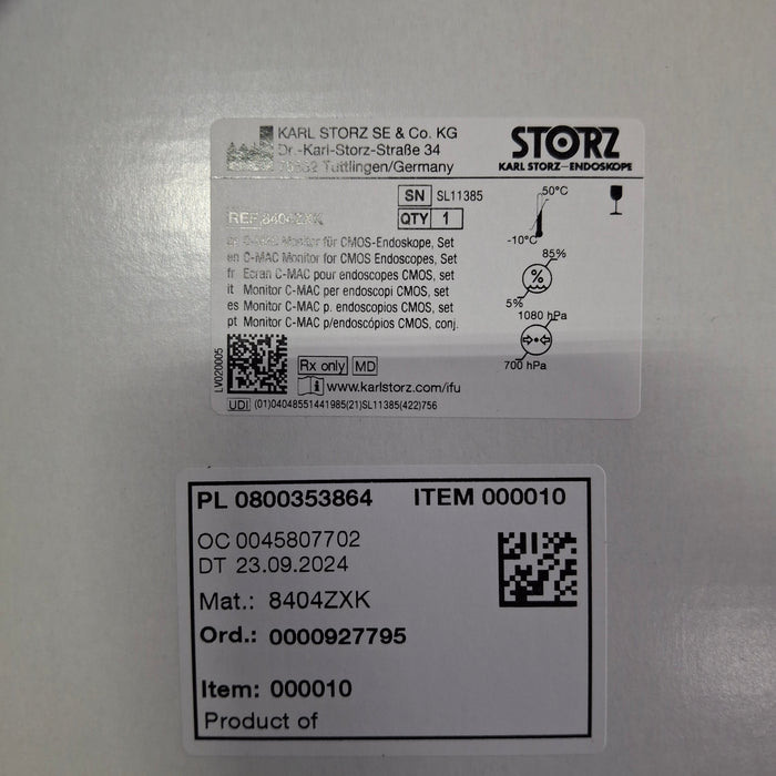 Karl Storz Karl Storz 8403 ZX C-MAC Monitor Rigid Endoscopy reLink Medical
