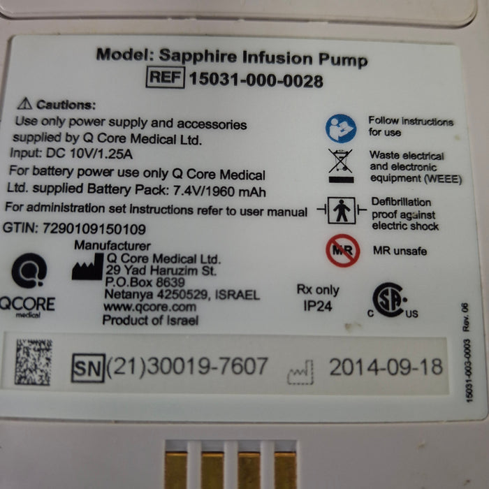 QCore Medical Sapphire Multi-Therapy Infusion Pump