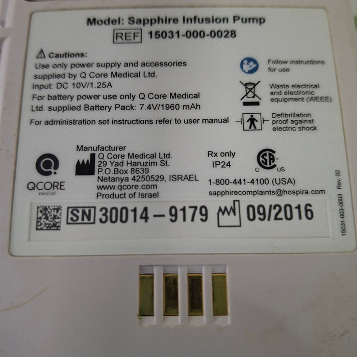 QCore Medical QCore Medical Sapphire Multi-Therapy Infusion Pump Infusion Pump reLink Medical