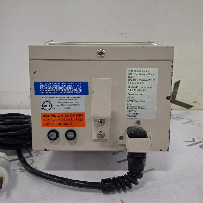 OR Solutions ORS-2038D Solution Warmer