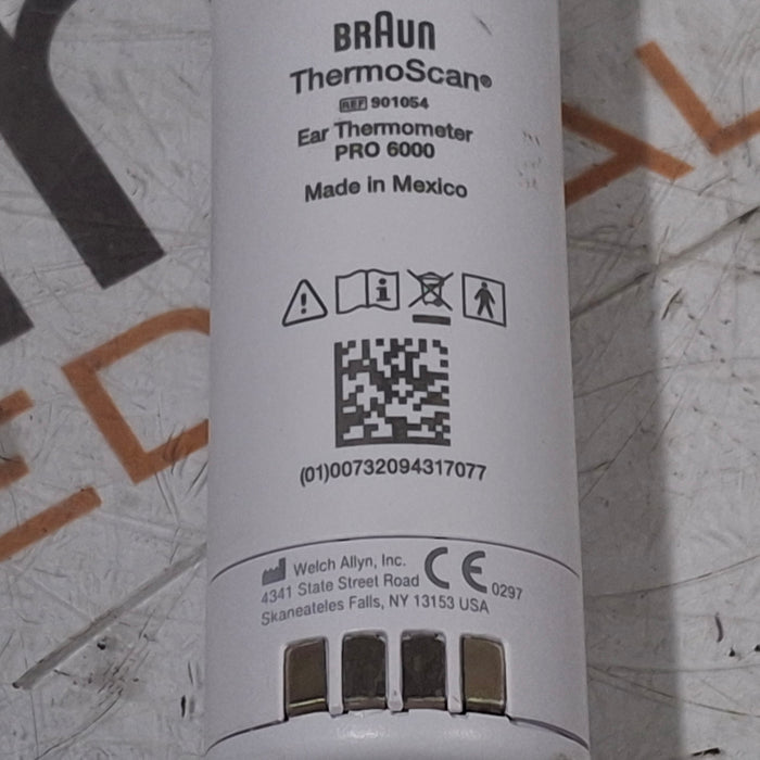 Welch Allyn Braun ThermoScan PRO 6000 Ear Thermometer