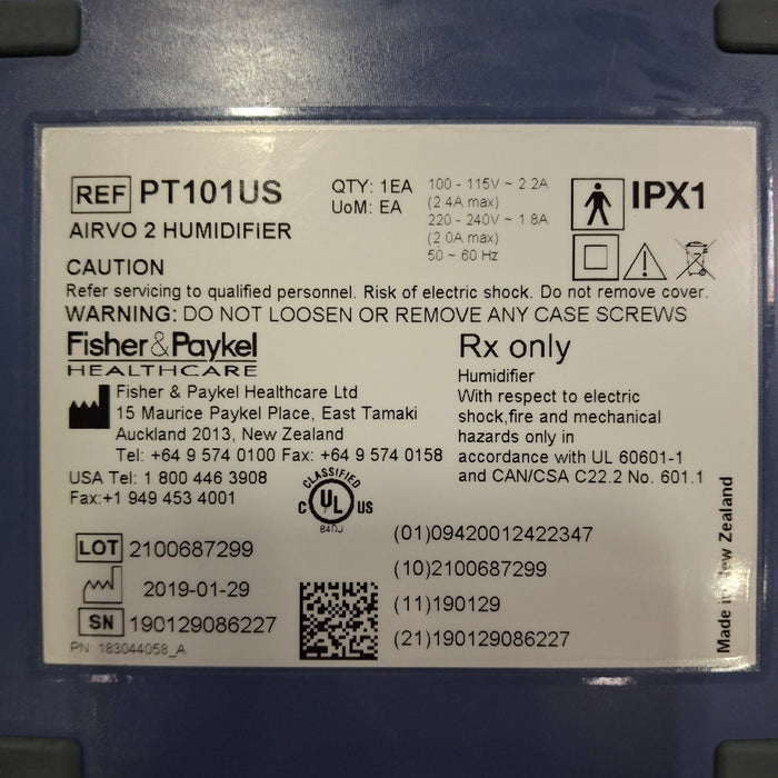Fisher & Paykel Fisher & Paykel Airvo 2 Humidified High Flow Therapy Unit Respiratory reLink Medical