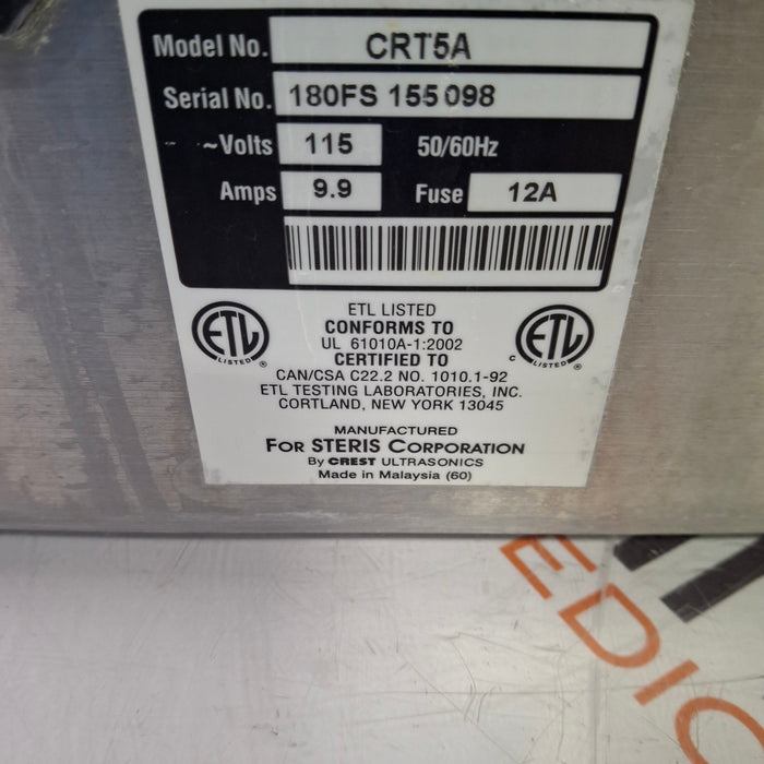 Steris Steris CRT5A Ultrasonic Cleaner Sterilizers & Autoclaves reLink Medical