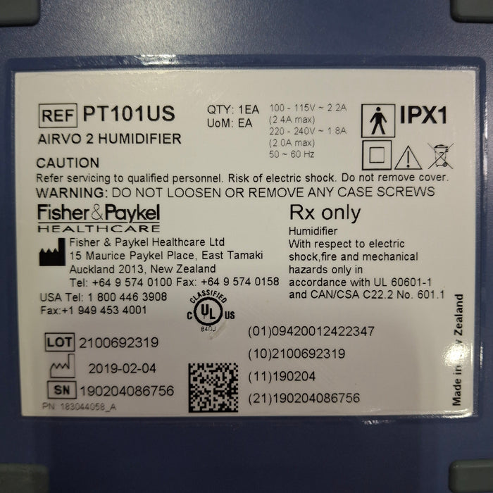 Fisher & Paykel Fisher & Paykel Airvo 2 Humidified High Flow Therapy Unit Respiratory reLink Medical