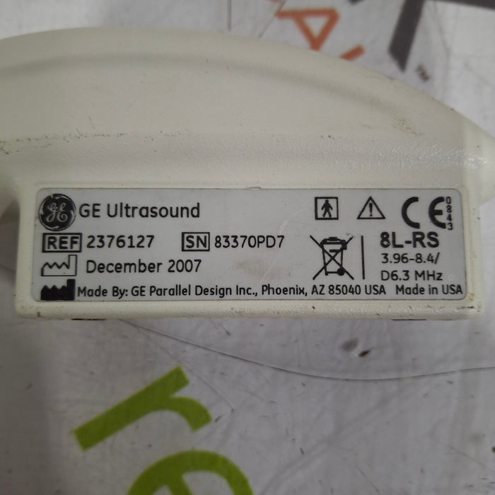 GE Healthcare 8L-RS Vascular Linear Array Transducer