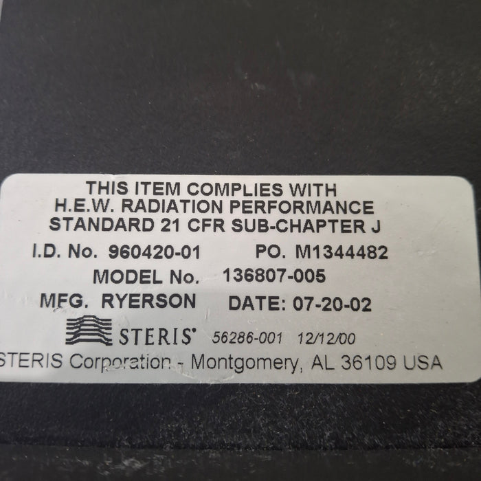 Steris Steris 136807-005 Surgical Table Extension Surgical Tables reLink Medical