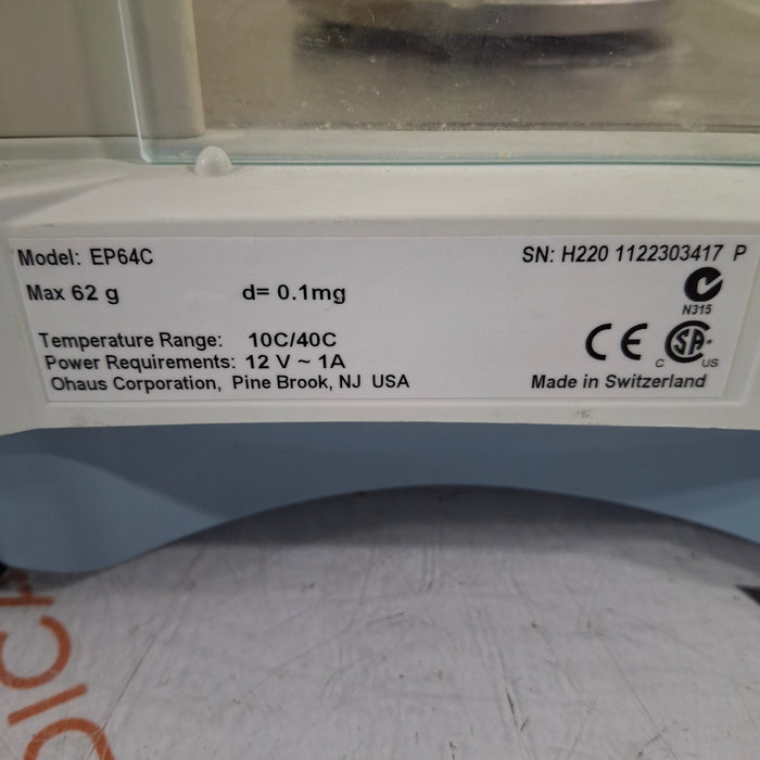 Ohaus Ohaus Explorer Pro EP64C Analytical Balance Scale Research Lab reLink Medical