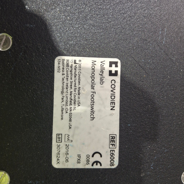 Valleylab Valleylab E6008 Monopolar Electrosurgical Footswitch Electrosurgical Units reLink Medical