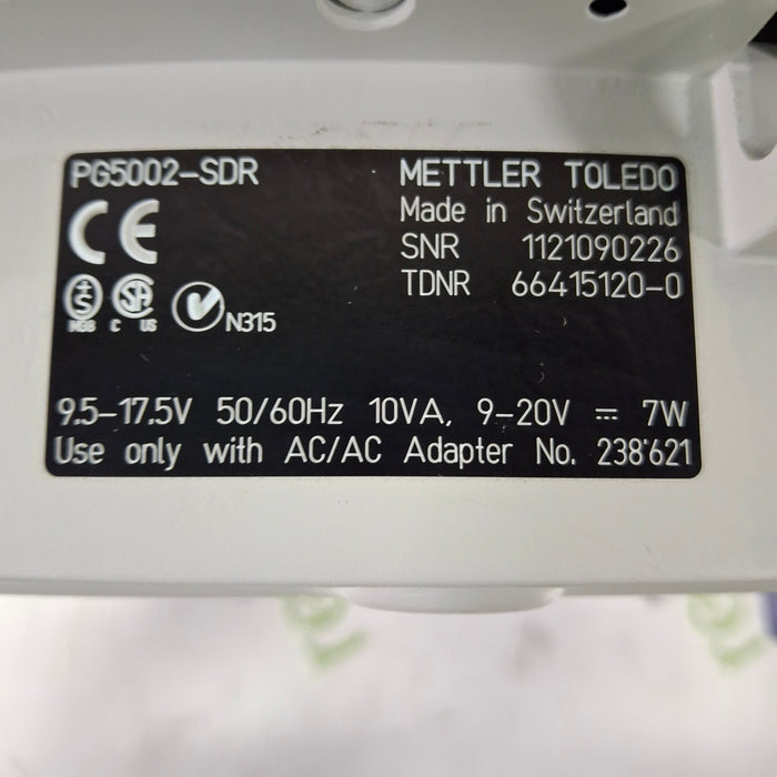 Mettler-Toledo, Inc. Mettler-Toledo, Inc. PG5002-S Delta Range Balance Scale Research Lab reLink Medical