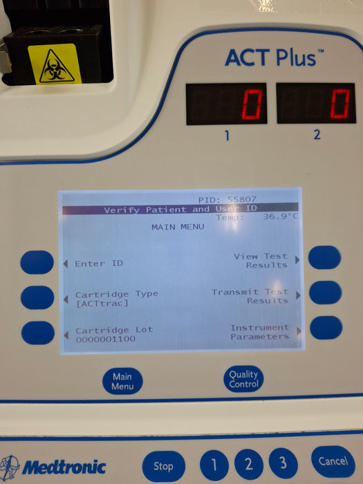 Medtronic ACT Plus Automated Coagulation Timer