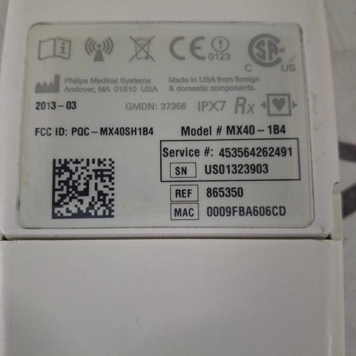 Philips Philips MX40 1.4 ECG 865350 Telemetry Transmitter Patient Monitors reLink Medical