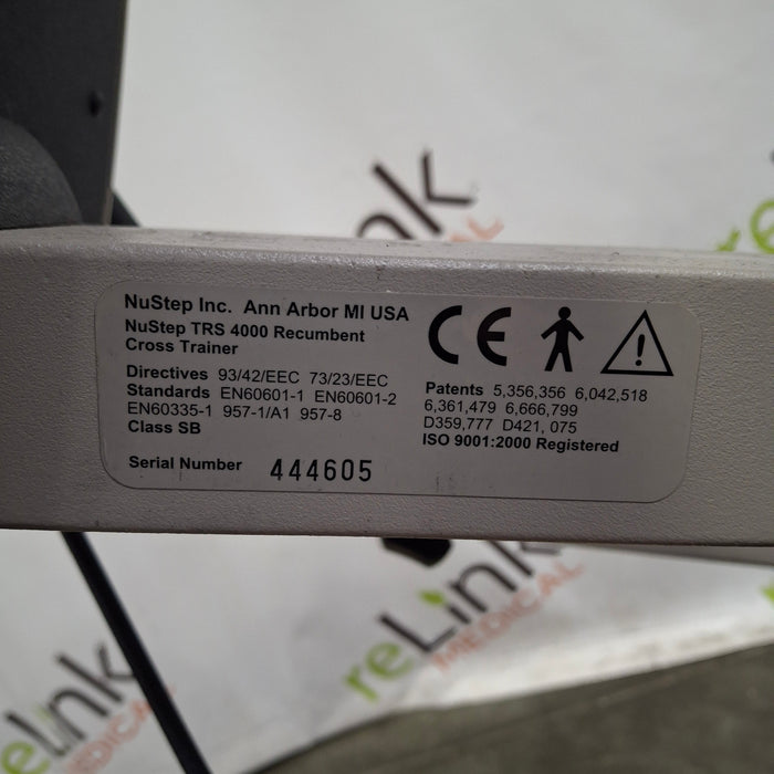 NuStep, Inc. NuStep, Inc. TRS 4000 Recumbent Cross Trainer Fitness and Rehab Equipment reLink Medical