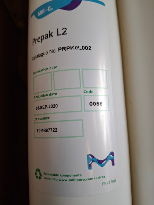 Millipore Millipore Prepak L2 Pretreatment Pack Research Lab reLink Medical