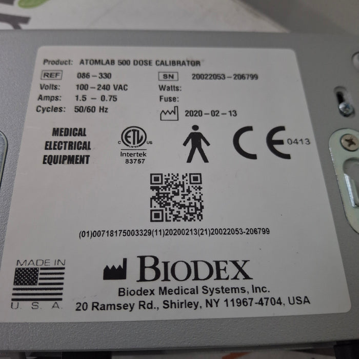Biodex Atomlab 500 Plus Dose Calibrator