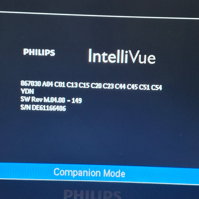 Philips IntelliVue X3 - Masimo Rainbow SpO2 Transport Patient Monitor