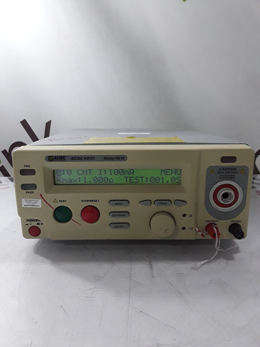 AEMC Instruments AEMC Instruments Model H210 Hi-Pot Tester Test Equipment reLink Medical