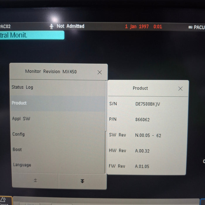 Philips MX450 Portable/Bedside Patient Monitor