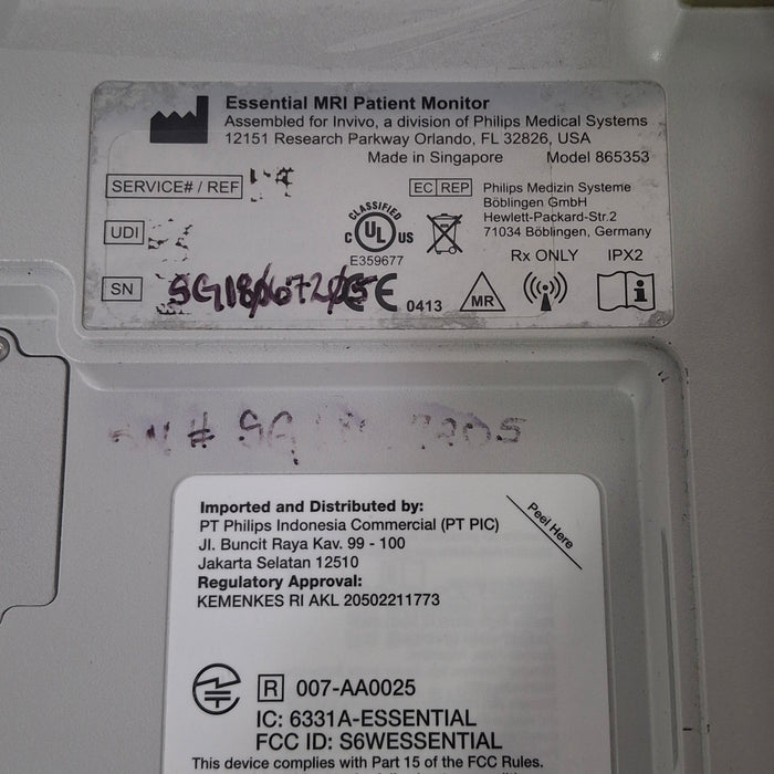 Invivo MDE Essential MRI Compatible Patient Monitor