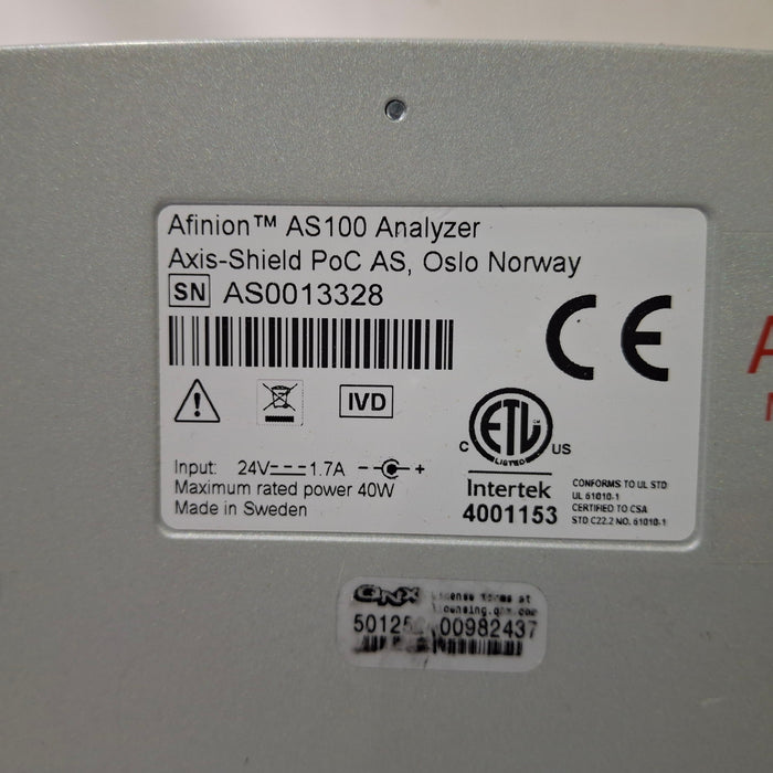 Alere Alere Afinion AS100 Blood Plasma Urine Analyzer Clinical Lab reLink Medical