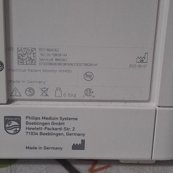 Philips MX450 Portable/Bedside Patient Monitor