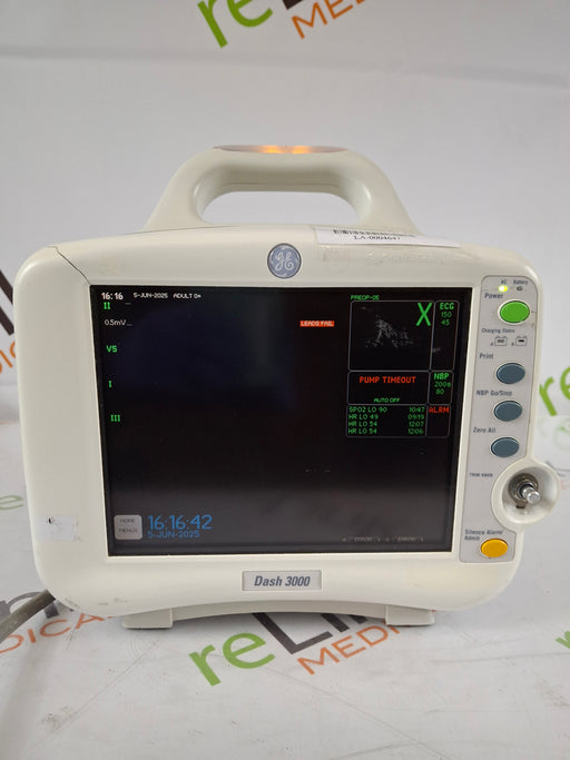 GE Healthcare GE Healthcare Dash 3000 - GE/Nellcor SpO2 Patient Monitor Patient Monitors reLink Medical