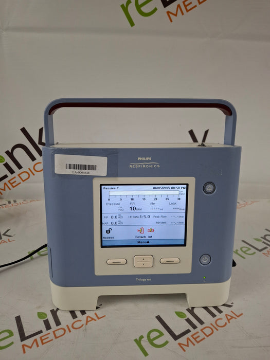 Philips Philips Trilogy 100 Portable Ventilator Respiratory reLink Medical