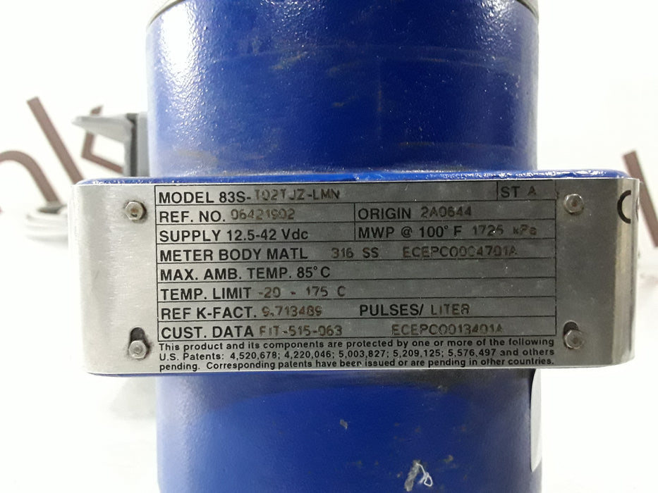 The Foxboro Co The Foxboro Co Vortex Flow 83S Flowmeter Research Lab reLink Medical