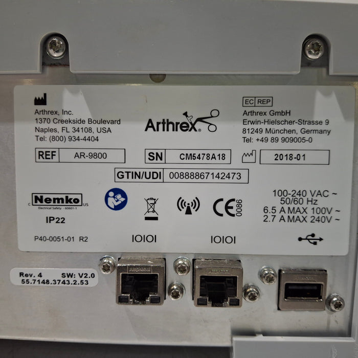 Arthrex Synergy Resection AR-9800 Bipolar Ablation