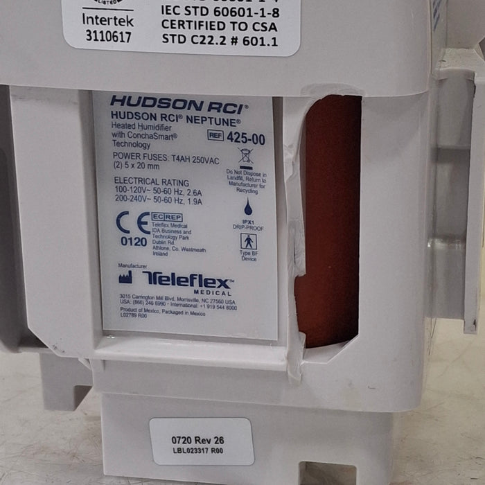 Teleflex Medical Hudson RCI Neptune Heated Humidifier
