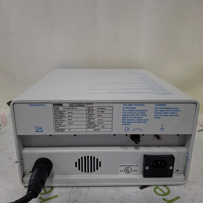 Erbe Erbe ICC 200 Electrosurgical Unit Electrosurgical Units reLink Medical