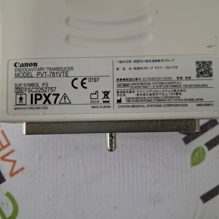 Toshiba Toshiba PVT-781VTE Endocavity Transducer Ultrasound Probes reLink Medical