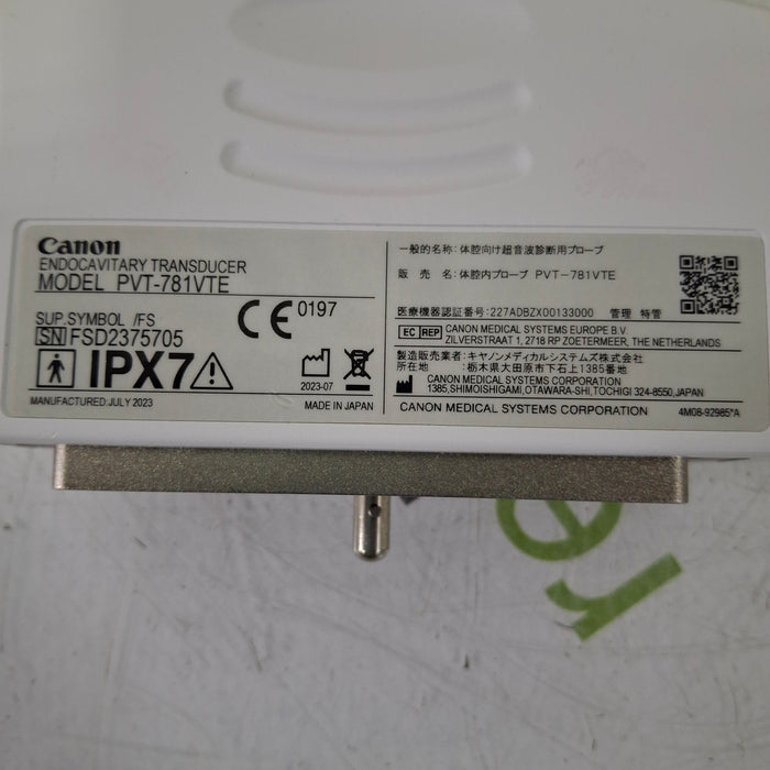Toshiba Toshiba PVT-781VTE Endocavity Transducer Ultrasound Probes reLink Medical
