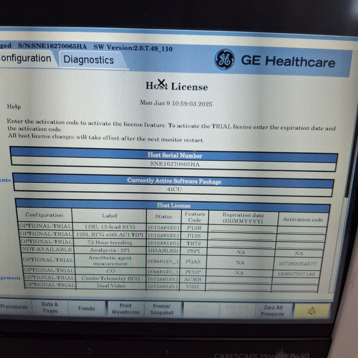 GE Healthcare GE Healthcare Carescape B450 Critical Care Patient Monitor Patient Monitors reLink Medical