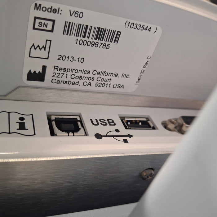 Respironics Respironics V60 BiPAP Ventilator Monitor Respiratory reLink Medical