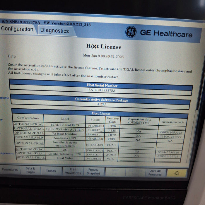 GE Healthcare GE Healthcare Carescape B450 Critical Care Patient Monitor Patient Monitors reLink Medical