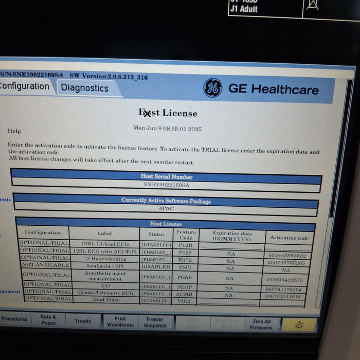 GE Healthcare GE Healthcare Carescape B450 Post Anesthesia Care Patient Monitor Patient Monitors reLink Medical