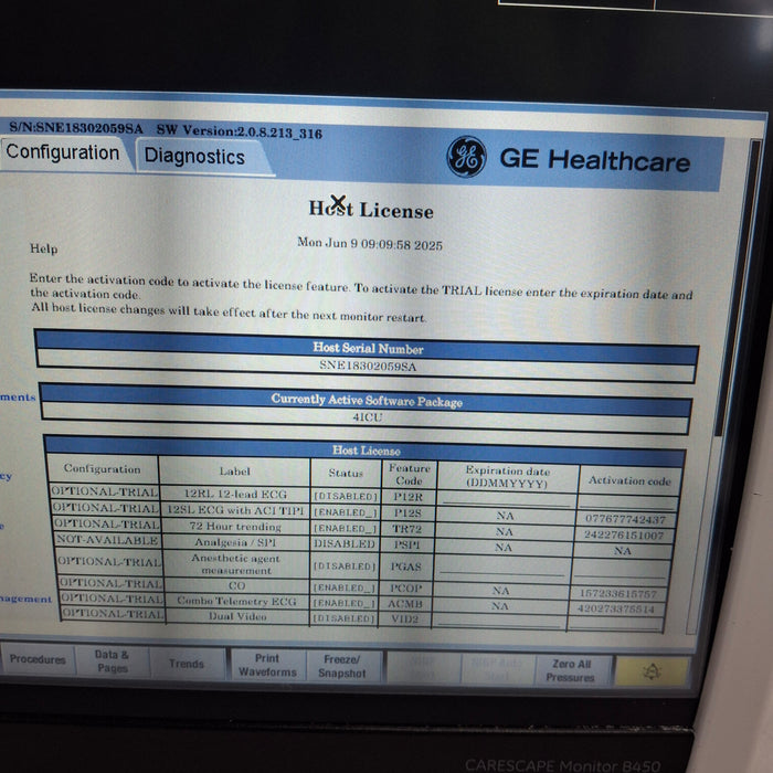 GE Healthcare GE Healthcare Carescape B450 Critical Care Patient Monitor Patient Monitors reLink Medical