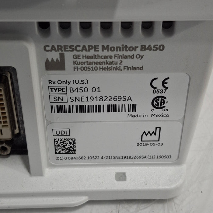 GE Healthcare GE Healthcare Carescape B450 Critical Care Patient Monitor Patient Monitors reLink Medical