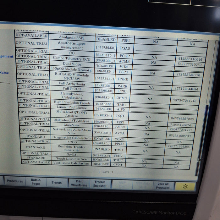 GE Healthcare Carescape B450 Critical Care Patient Monitor