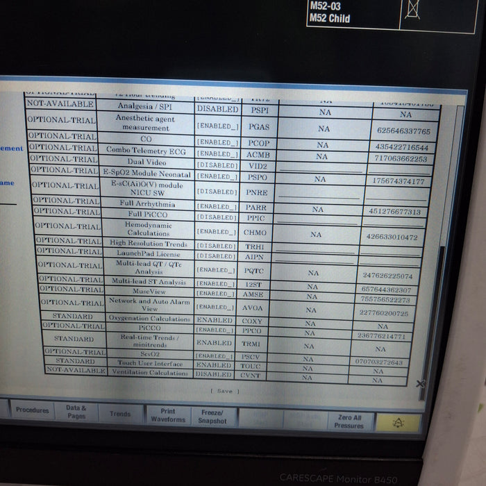 GE Healthcare Carescape B450 Critical Care Patient Monitor