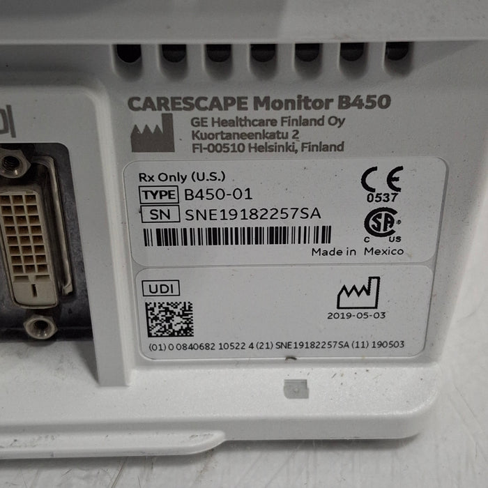 GE Healthcare GE Healthcare Carescape B450 Critical Care Patient Monitor Patient Monitors reLink Medical